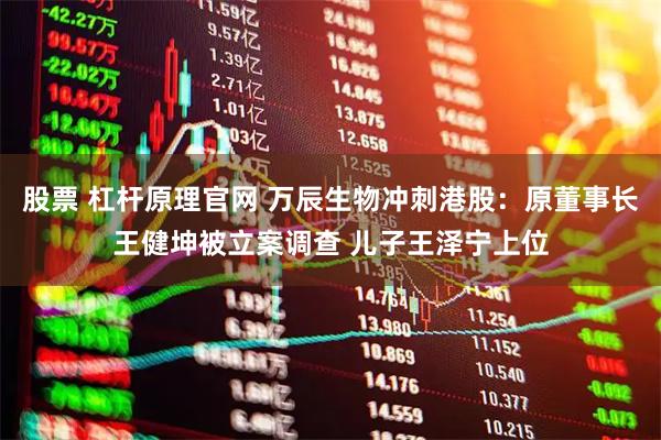 股票 杠杆原理官网 万辰生物冲刺港股：原董事长王健坤被立案调查 儿子王泽宁上位