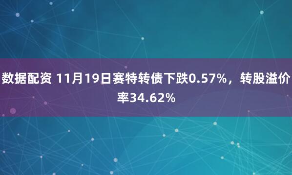 数据配资 11月19日赛特转债下跌0.57%，转股溢价率34.62%